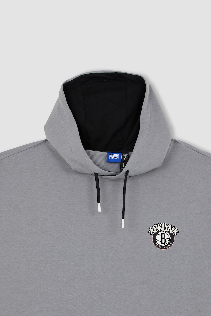 Erkek Gri Oversıze Sweatshirt Kumaşı Kısa Kollu Tişört