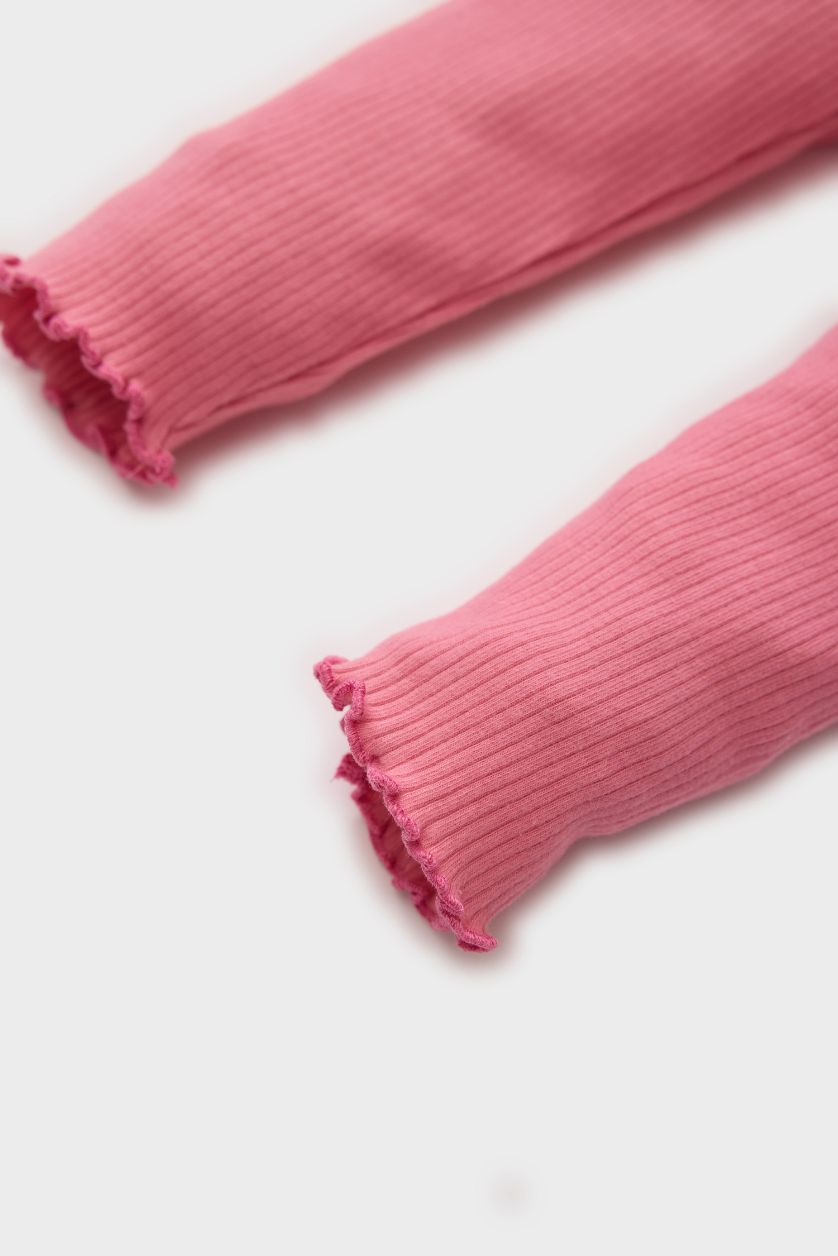 Baby Girl Pink Baby Girl Regular Fit Leggings