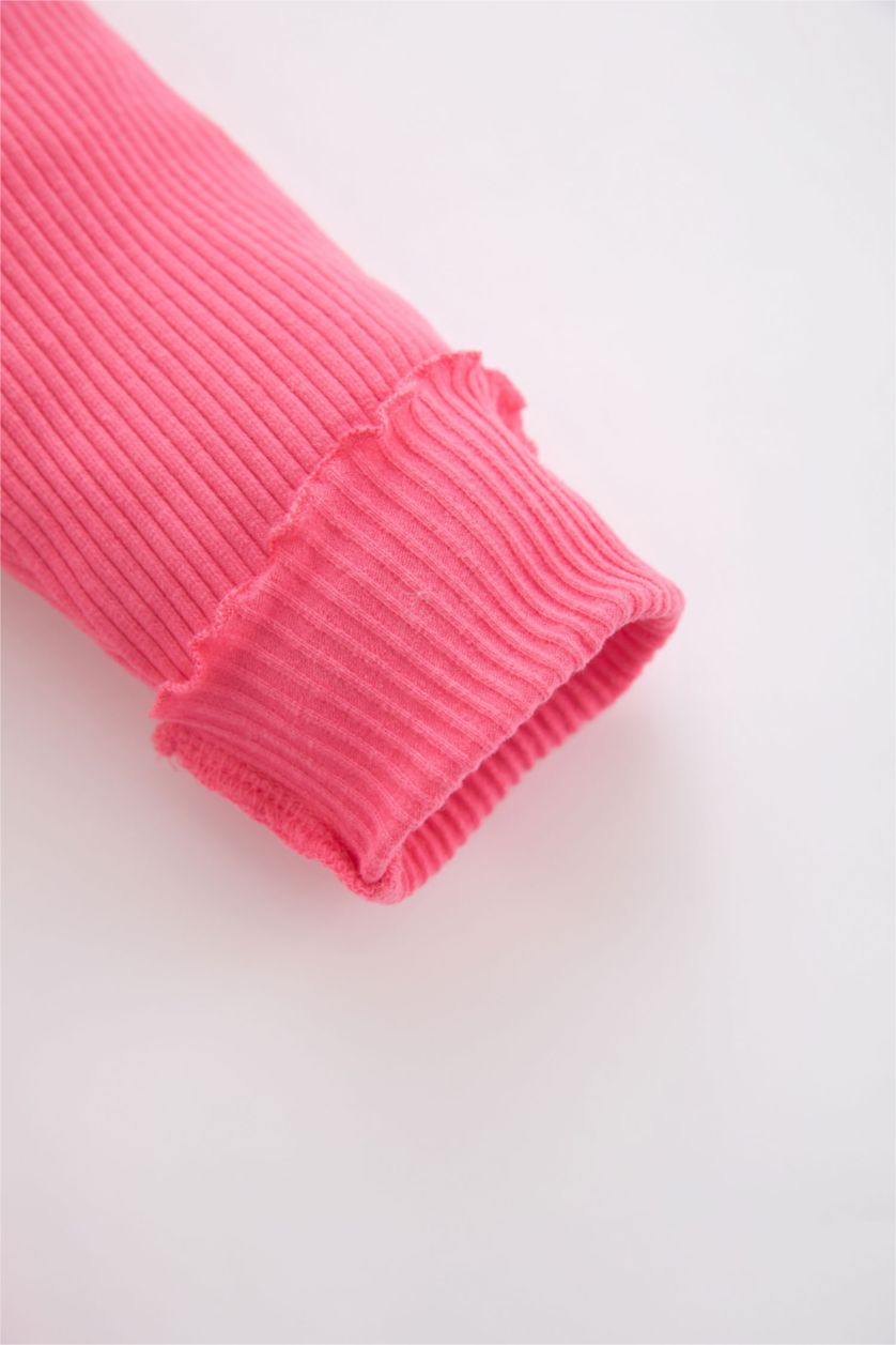 BABY GIRL Pink Baby Girl Ribbed Camisole Tights