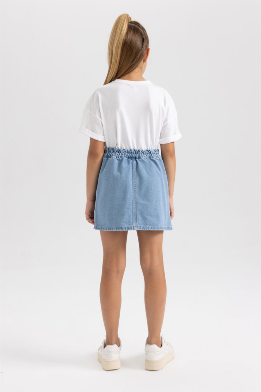 Қыздар Және Жасөспірімдер Ашық Көк Қыздарға Юбка