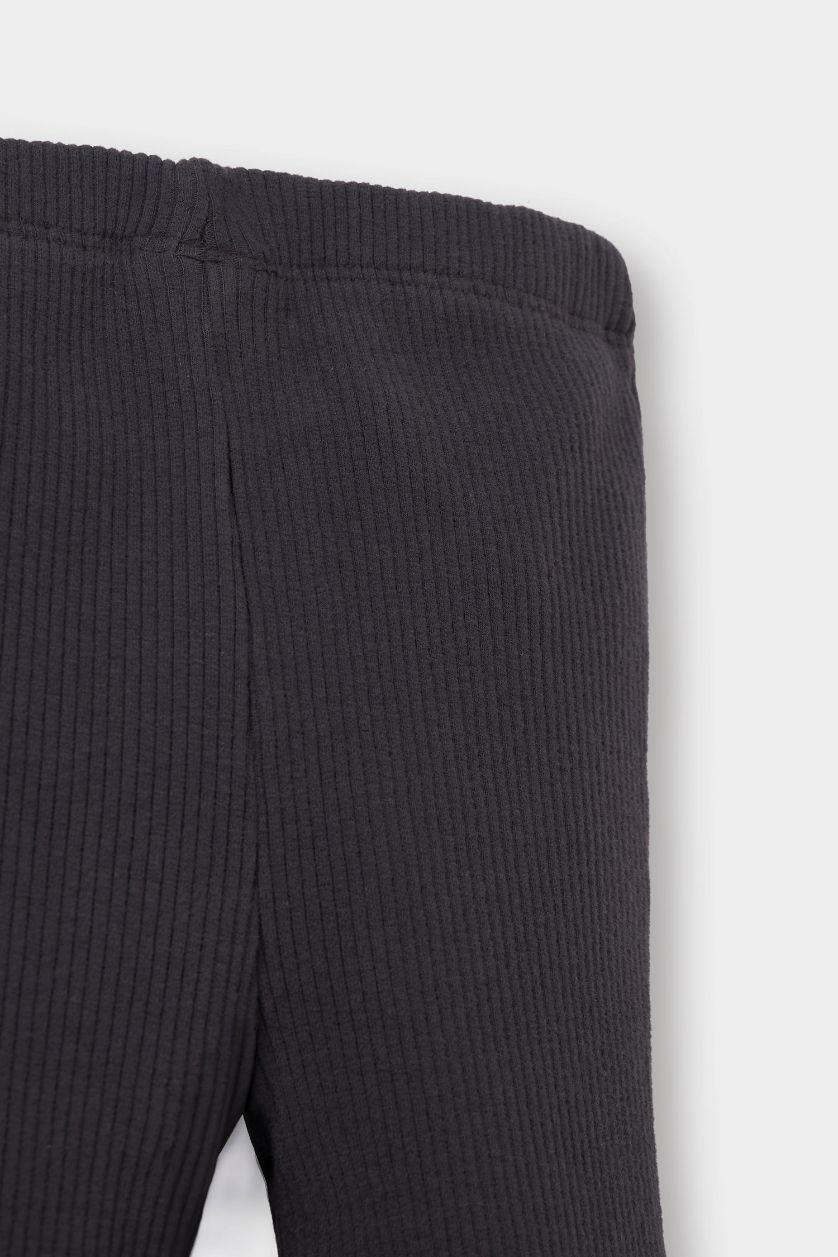 Baby Girl Anthracite Baby Girl Flare Leggings