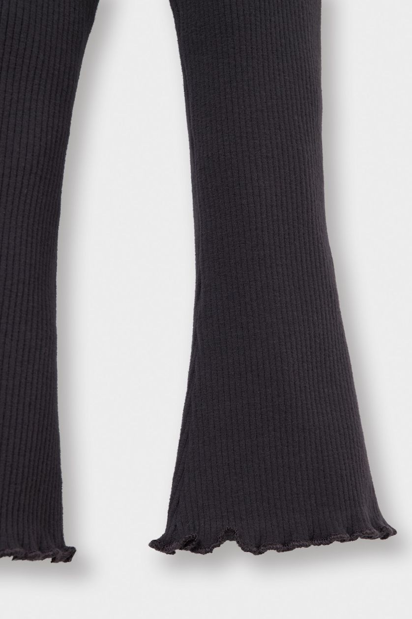 Baby Girl Anthracite Baby Girl Flare Leggings