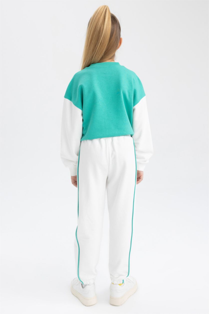 بناتي بيج فاتح بنطلون سويت بانتس بناتي جوجر قصة عادية