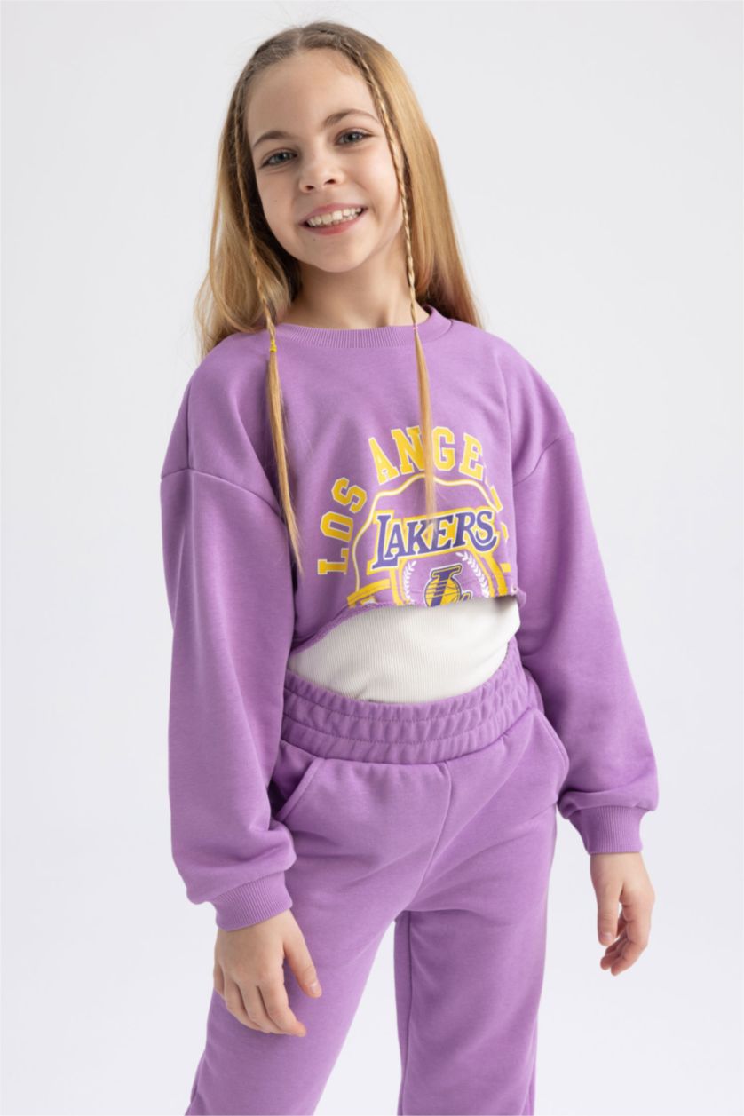 GIRLS & TEENS Light Pink Girl NBA Los Angeles Lakers Licensed 2-Division Team