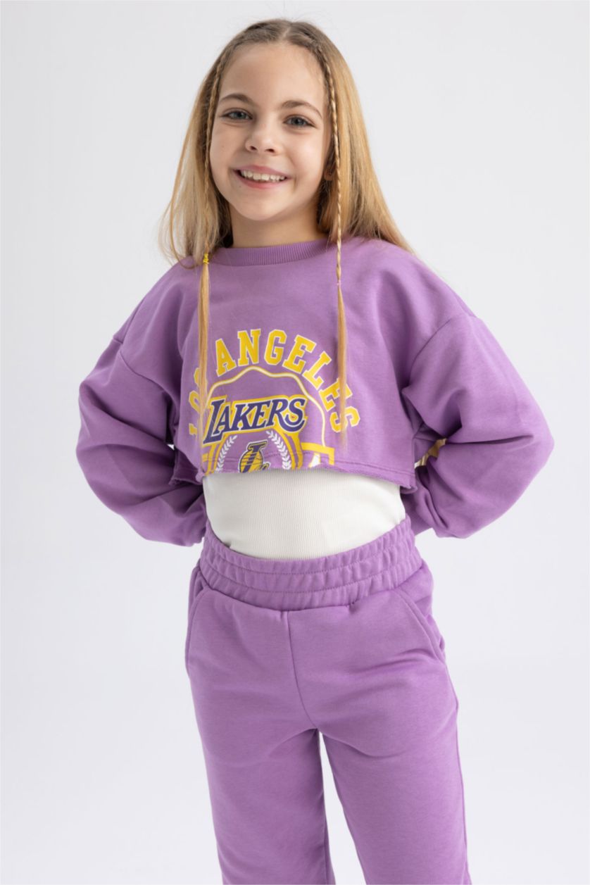 GIRLS & TEENS Light Pink Girl NBA Los Angeles Lakers Licensed 2-Division Team