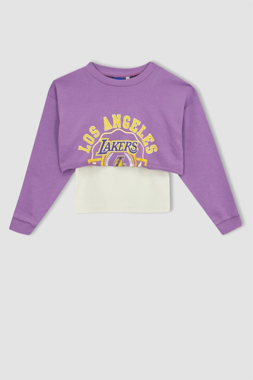 GIRLS & TEENS Light Pink Girl NBA Los Angeles Lakers Licensed 2-Division Team