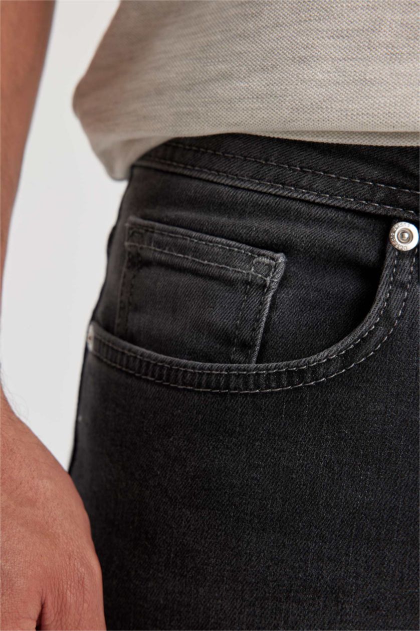 HOMME Gris Pantalon Jean PEDRO - Coupe slim en jean Ourlet étroit