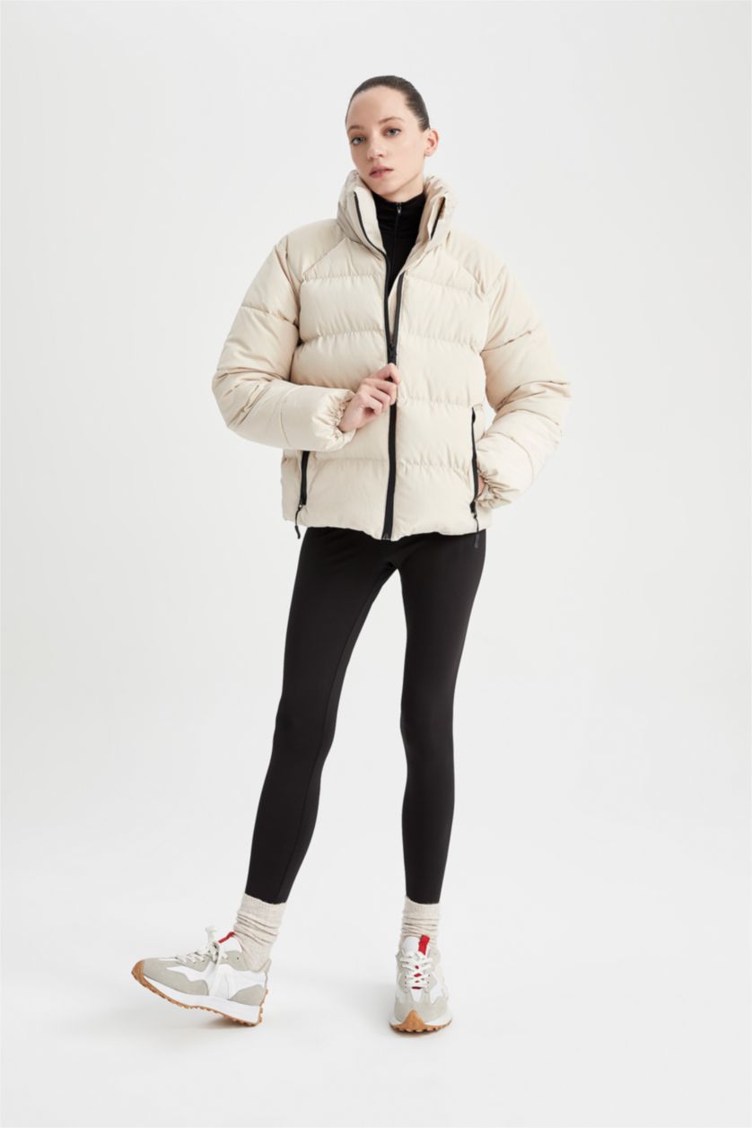 Woman Stone Defacto Fit Water Repellent Windproof Inflatable Jacket