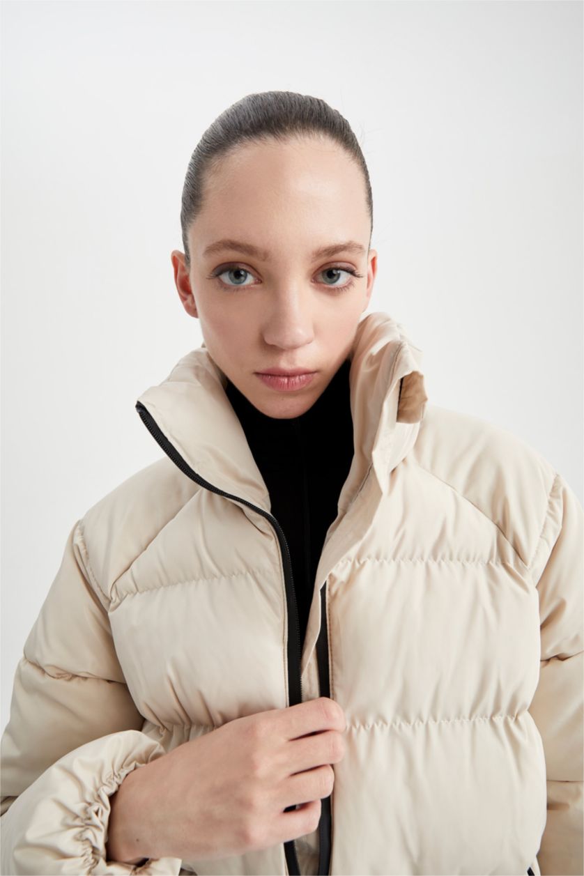 Woman Stone Defacto Fit Water Repellent Windproof Inflatable Jacket