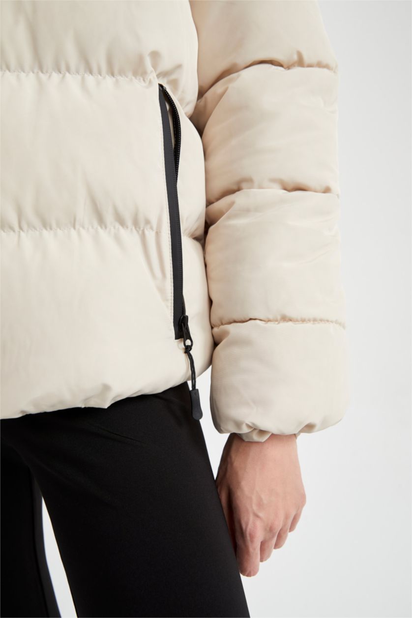 Woman Stone Defacto Fit Water Repellent Windproof Inflatable Jacket