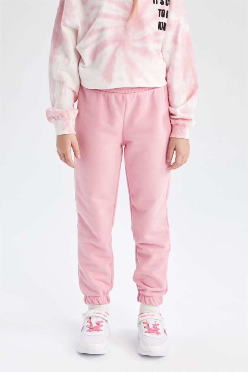 Kız Çocuk - Genç Kız Pembe Kız Çocuk Jogger Eşofman Altı