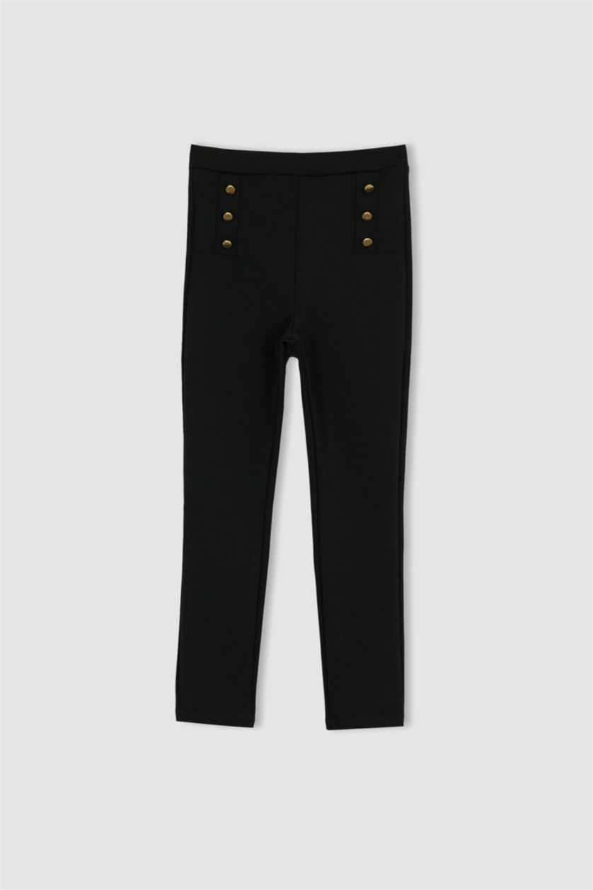 FILLES Noir Collants Longs Pour Filles