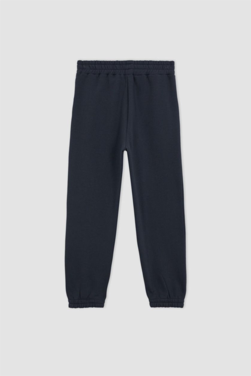 WOMAN Anthracite jogger Thick Sweatshirt Fabric Trousers