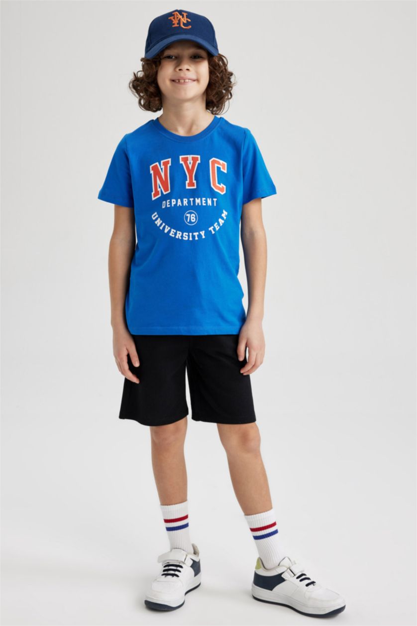 أولاد اللون الملكي سيت ولادي شورت تيشيرت - قطعتين