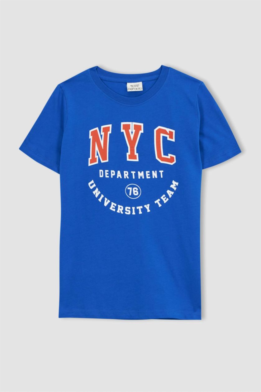 أولاد اللون الملكي سيت ولادي شورت تيشيرت - قطعتين