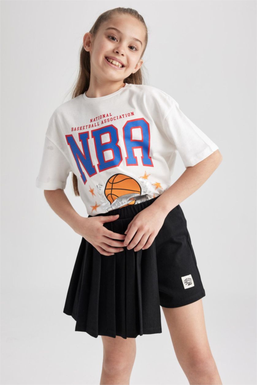 GIRLS & TEENS Black Girl Pleated Skirt