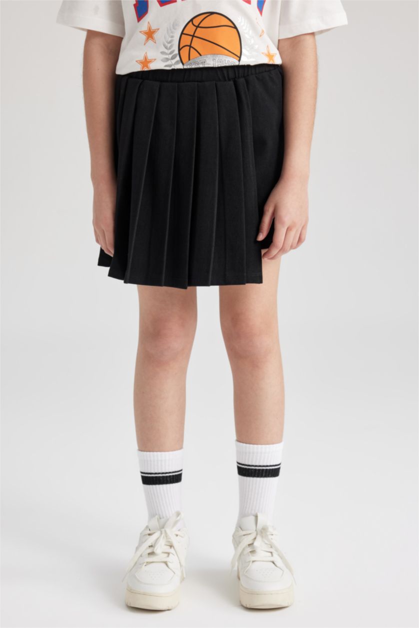 GIRLS & TEENS Black Girl Pleated Skirt