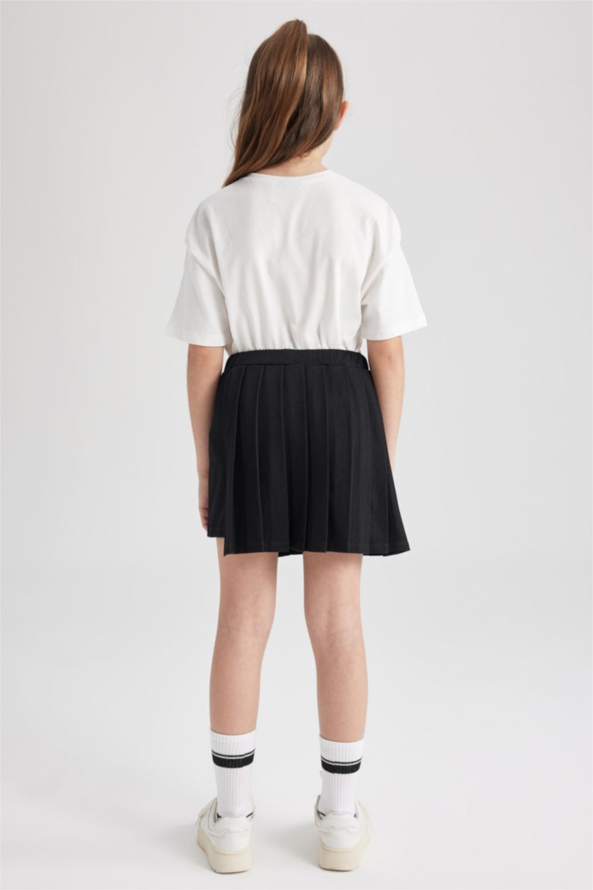 GIRLS & TEENS Black Girl Pleated Skirt