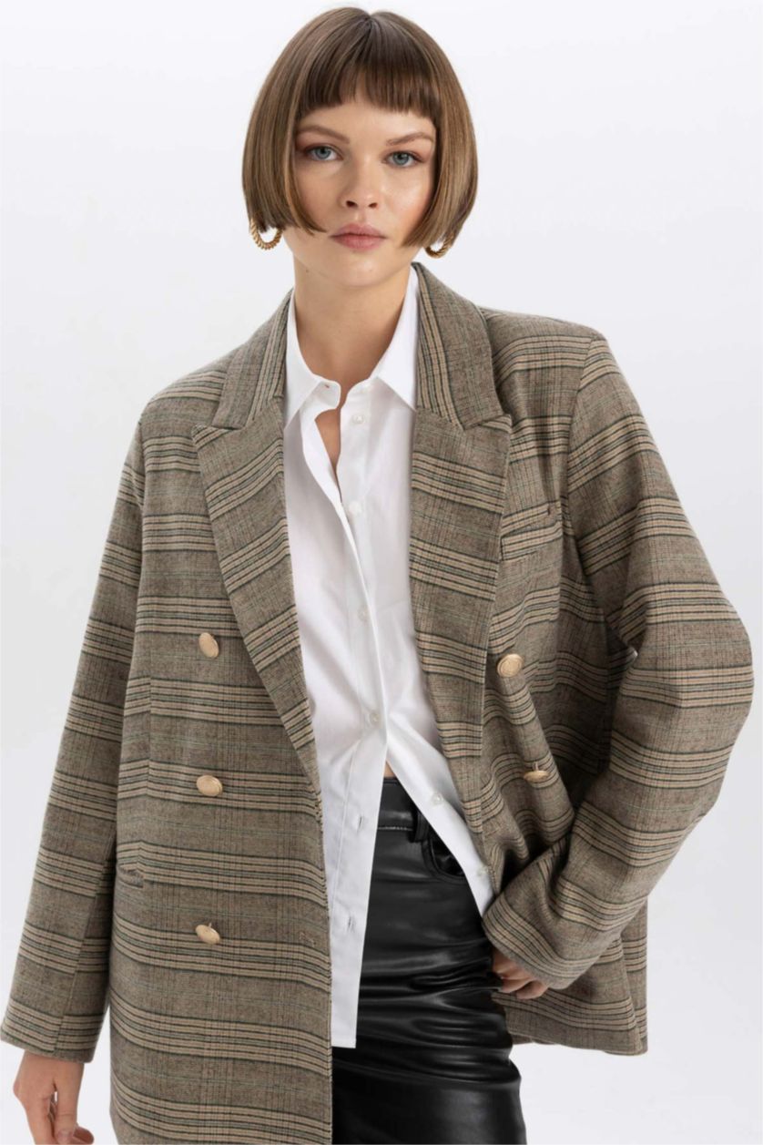 حريمي بيج بليزر اوفر سايز قصة واسعة بطبعة قلب