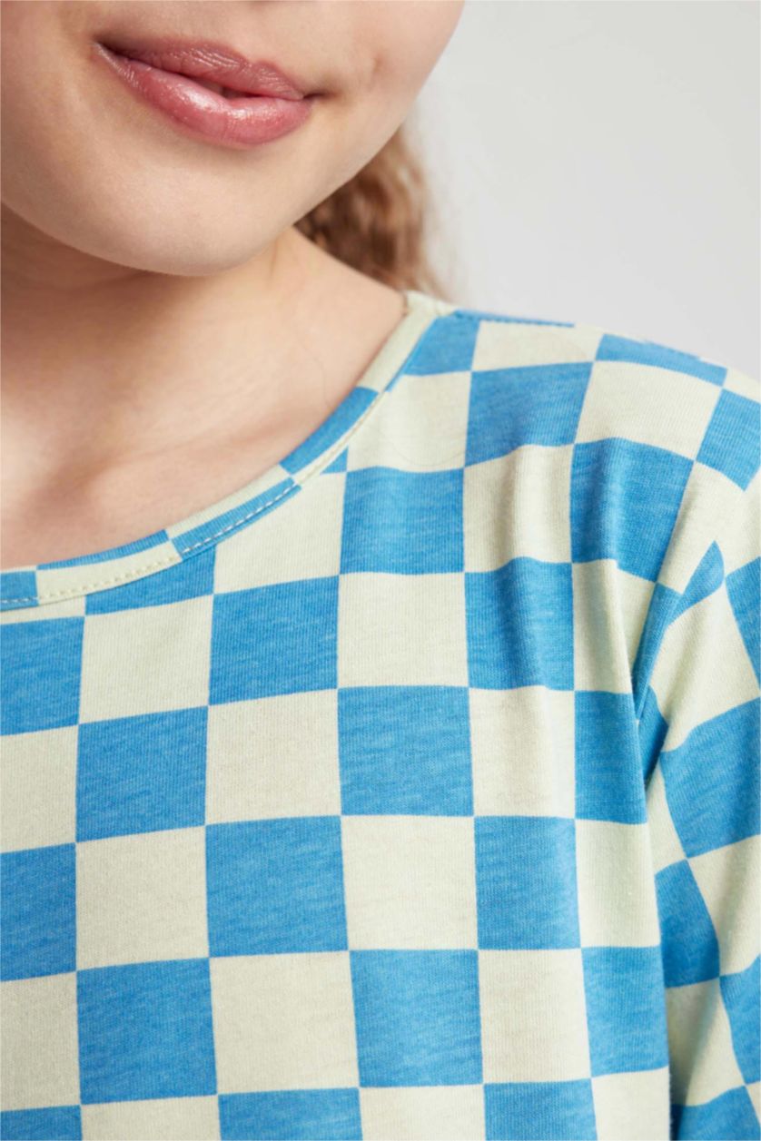 بنات أزرق فستان بناتي قصة عادية