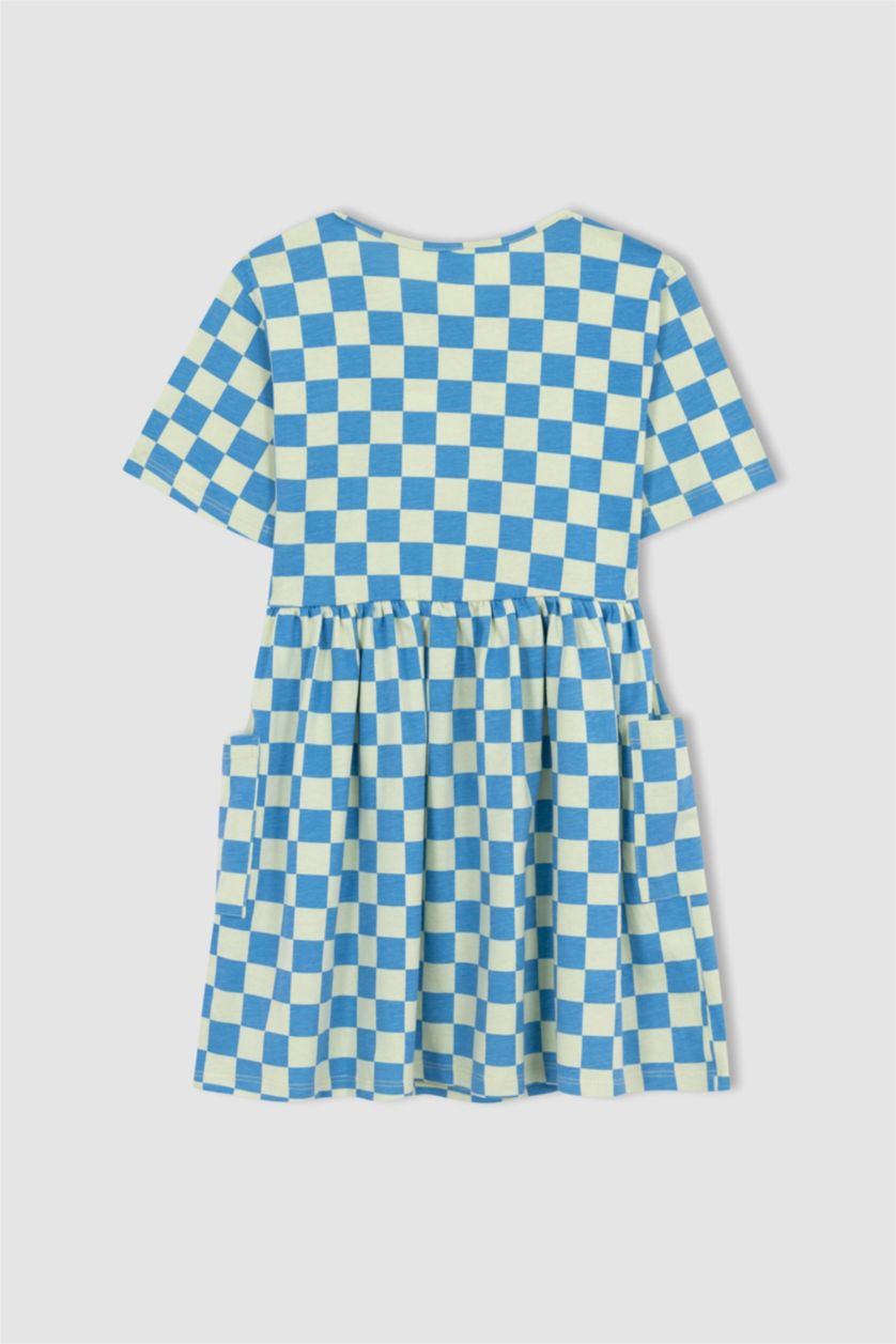 بنات أزرق فستان بناتي قصة عادية