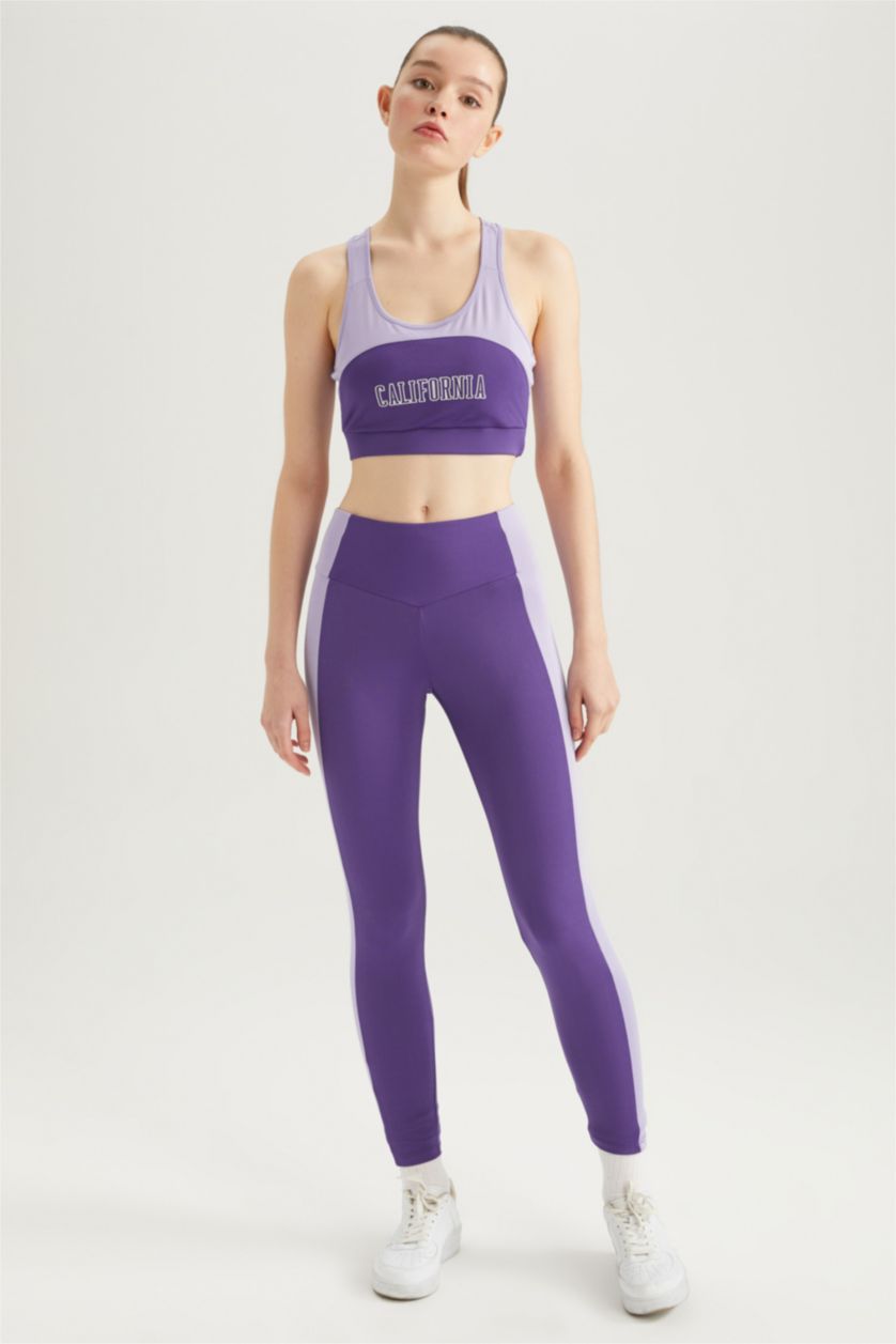 FEMME Violet Leggings de Sport de DeFactofit
