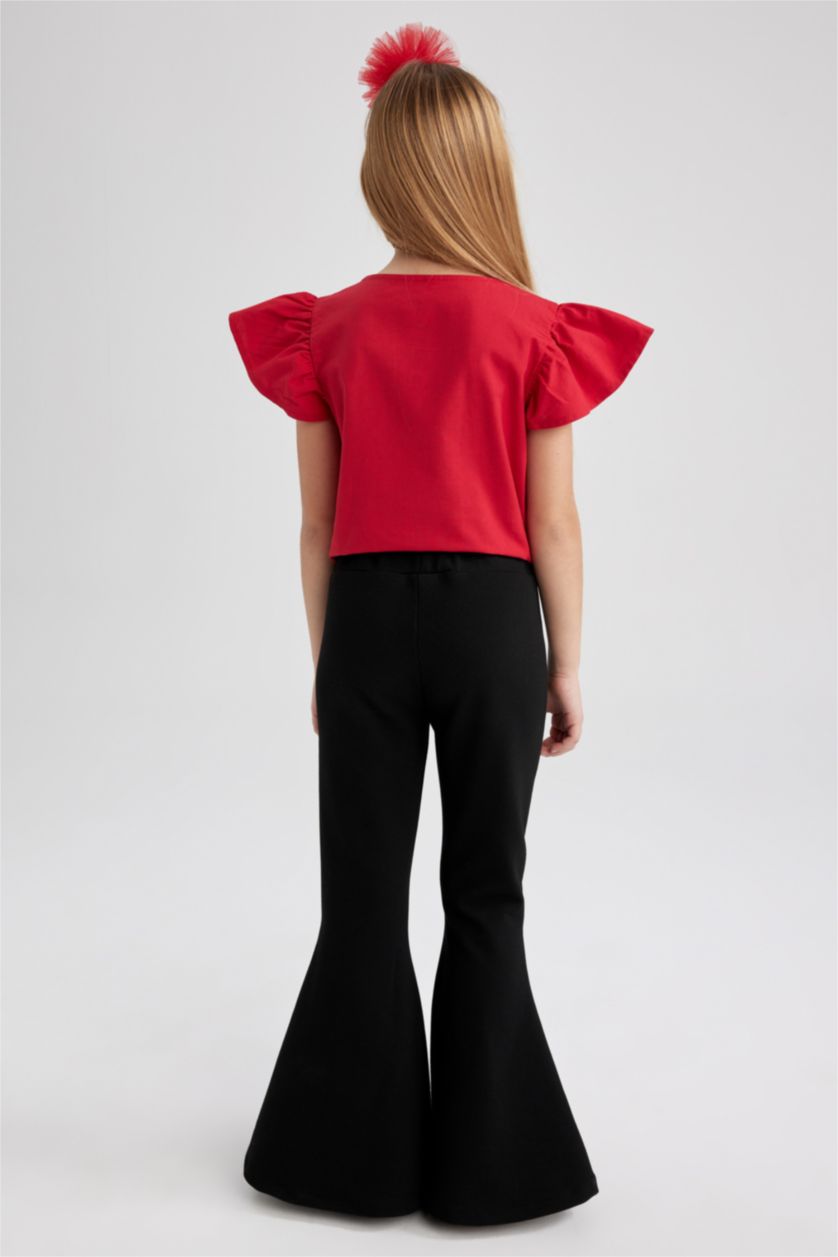 FILLES Noir Pantalon Journée des enfants