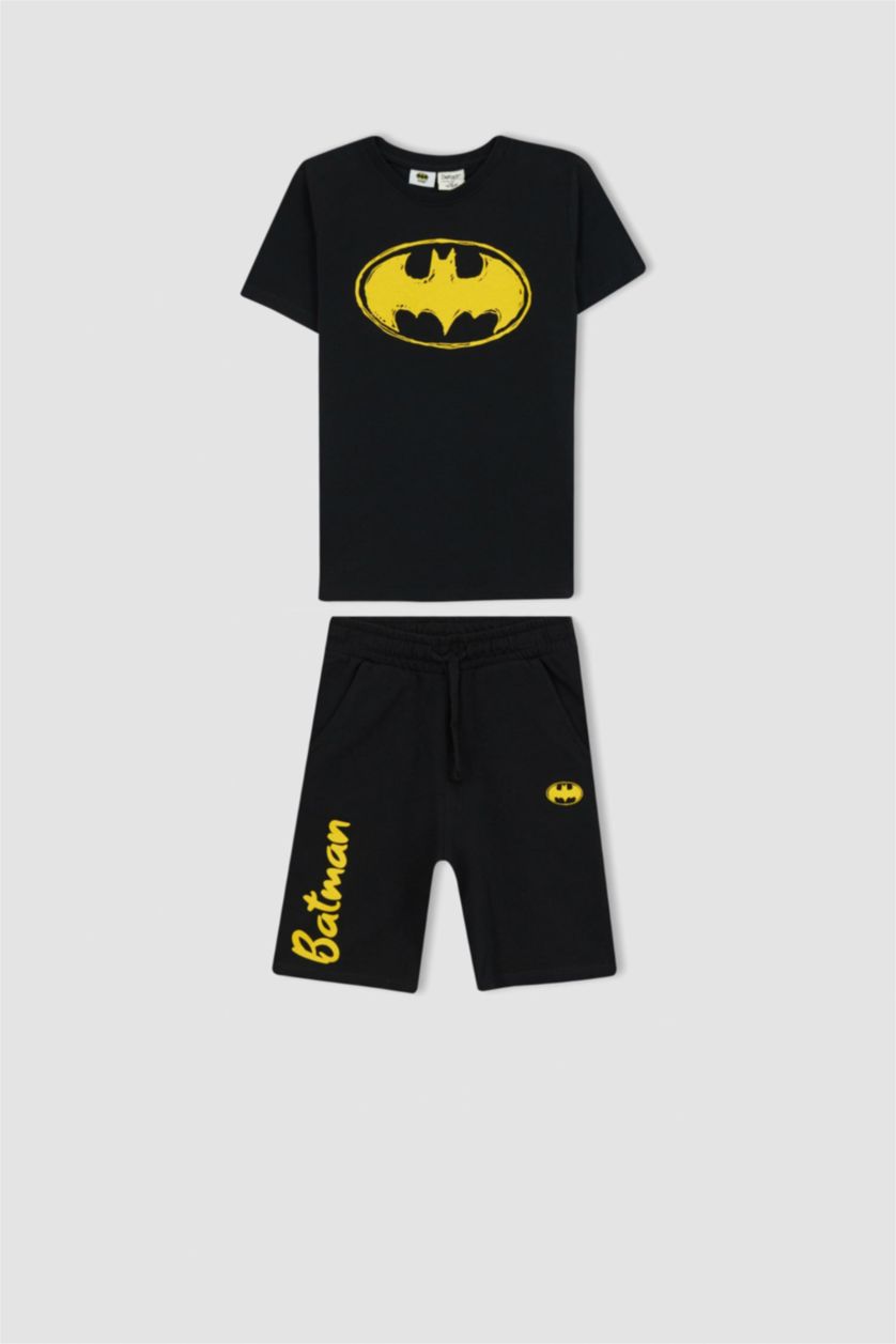 أولاد أسود طقم ولادي من باتمان - قطعتين