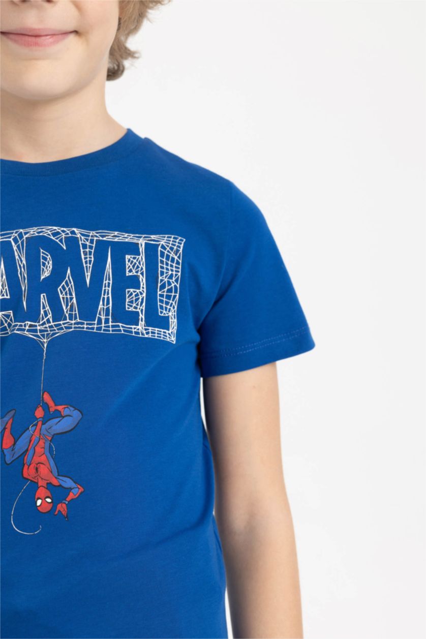 BOYS & TEENS Dark Blue Boy Marvel Spiderman Licensed 2-Piece Set