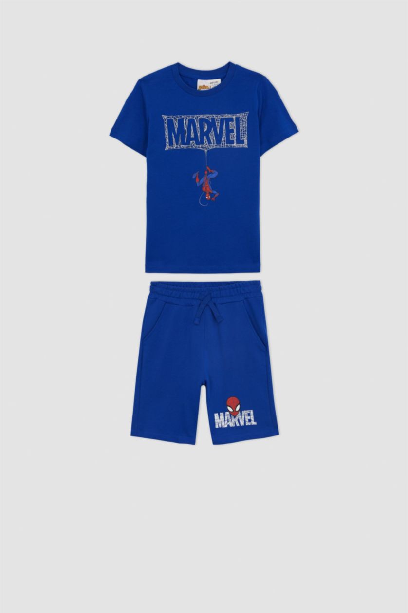BOYS & TEENS Dark Blue Boy Marvel Spiderman Licensed 2-Piece Set