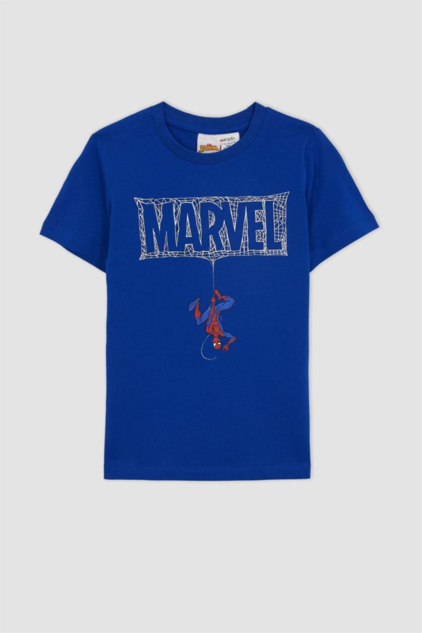 BOYS & TEENS Dark Blue Boy Marvel Spiderman Licensed 2-Piece Set