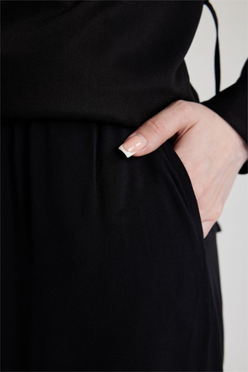 Женщины Черный Брюки палаццо