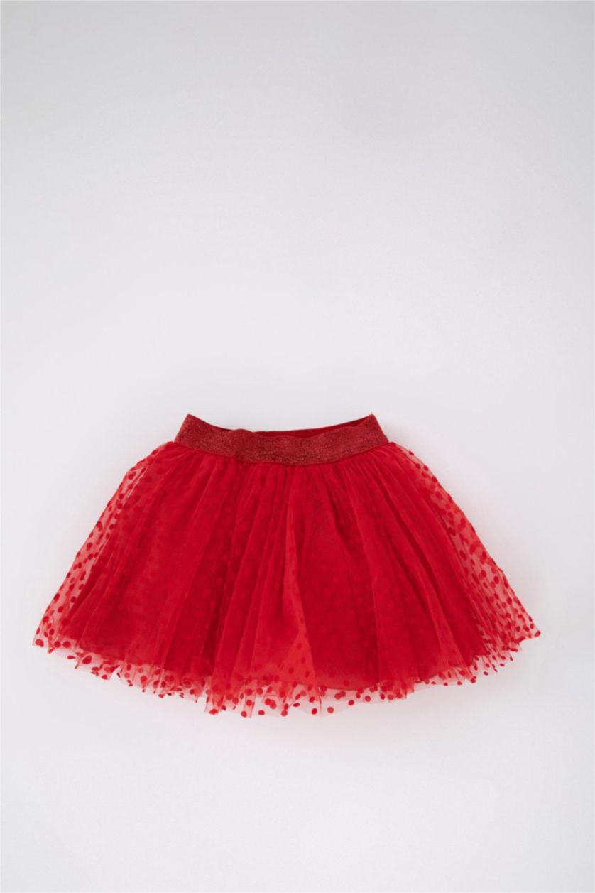 BÉBÉ FILLE Rouge Jupe Tutu Taille Élastique Bébé Fille