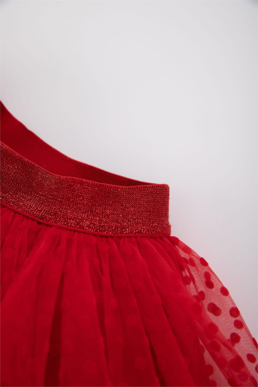 BÉBÉ FILLE Rouge Jupe Tutu Taille Élastique Bébé Fille