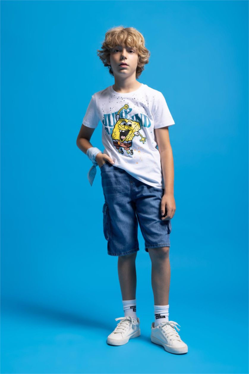 أولاد أزرق شورت كابري كارجو