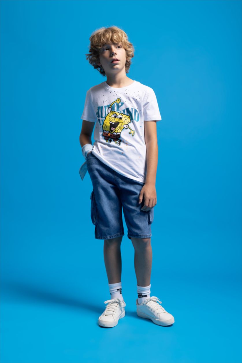 أولاد أزرق شورت كابري كارجو