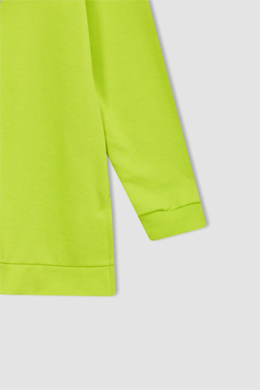 WOMAN Green Regular Fit Printed Maternity Sweatshirt