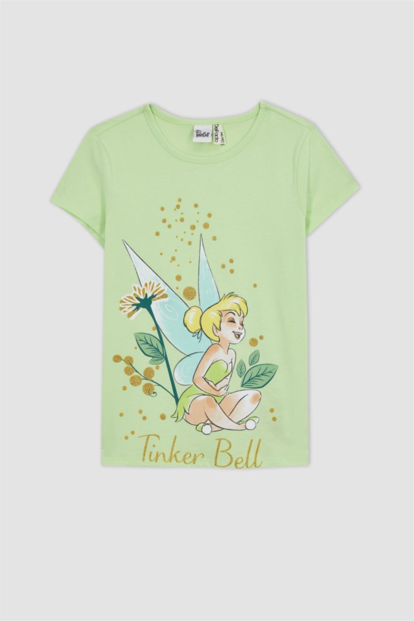 GIRLS & TEENS Light Green Girl Regular Fit Disney Tinker Bell Licensed Pajamas
