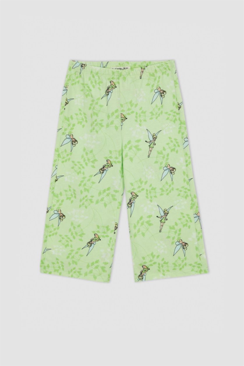 GIRLS & TEENS Light Green Girl Regular Fit Disney Tinker Bell Licensed Pajamas