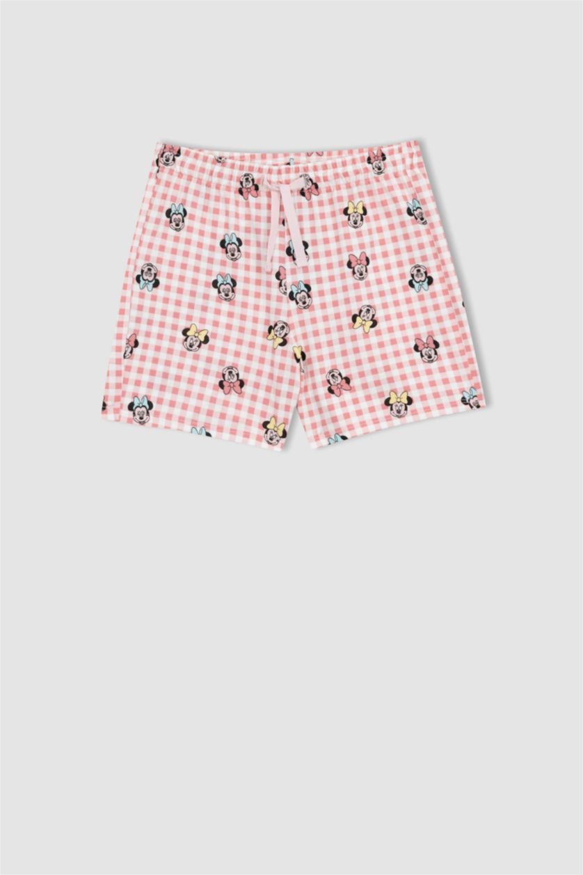 GIRLS & TEENS Light Pink Girls Regular Fit Disney Mickey & Minnie Licensed Pajama Set