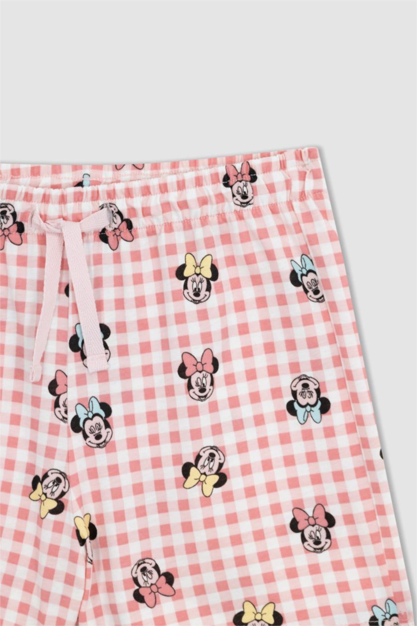 GIRLS & TEENS Light Pink Girls Regular Fit Disney Mickey & Minnie Licensed Pajama Set