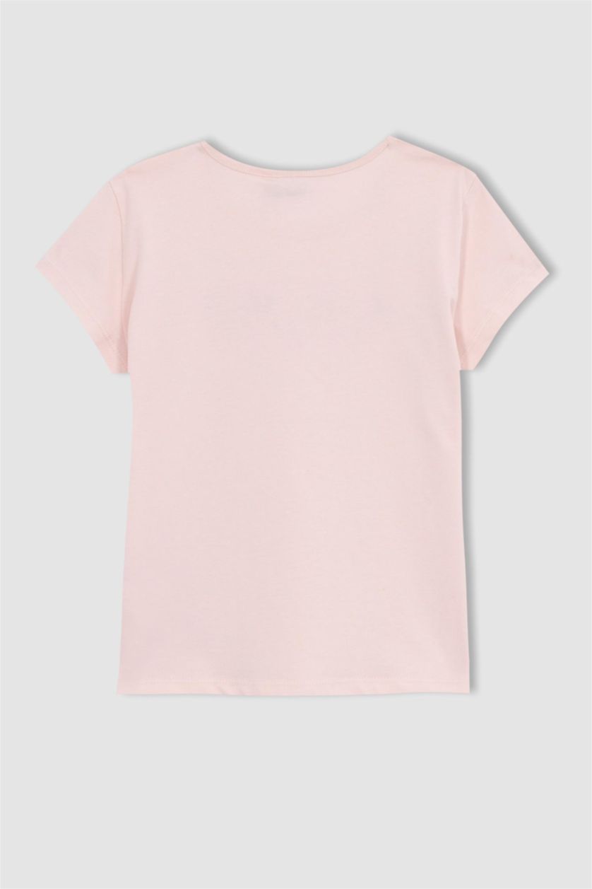 GIRLS & TEENS Light Pink Girls Regular Fit Disney Mickey & Minnie Licensed Pajama Set