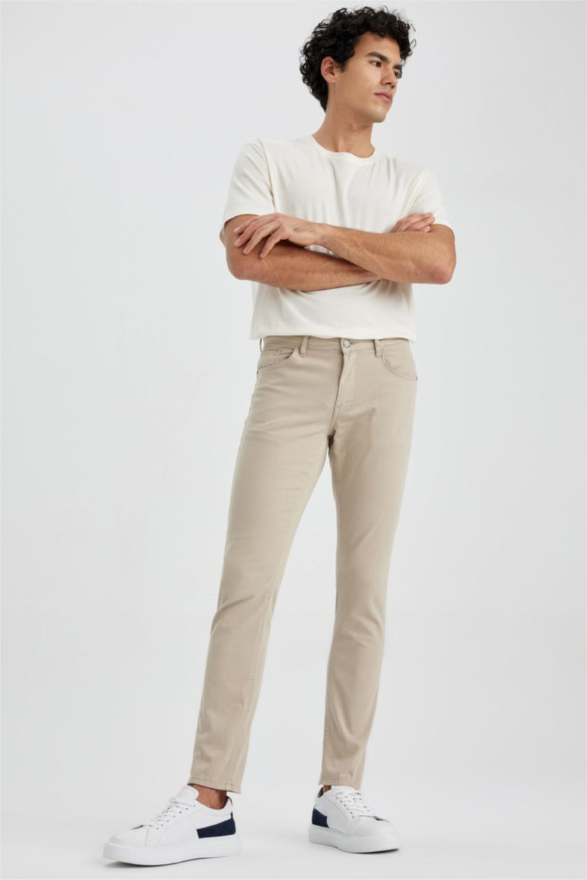 رجال بيج بنطلون تشينو قصة ضيقة