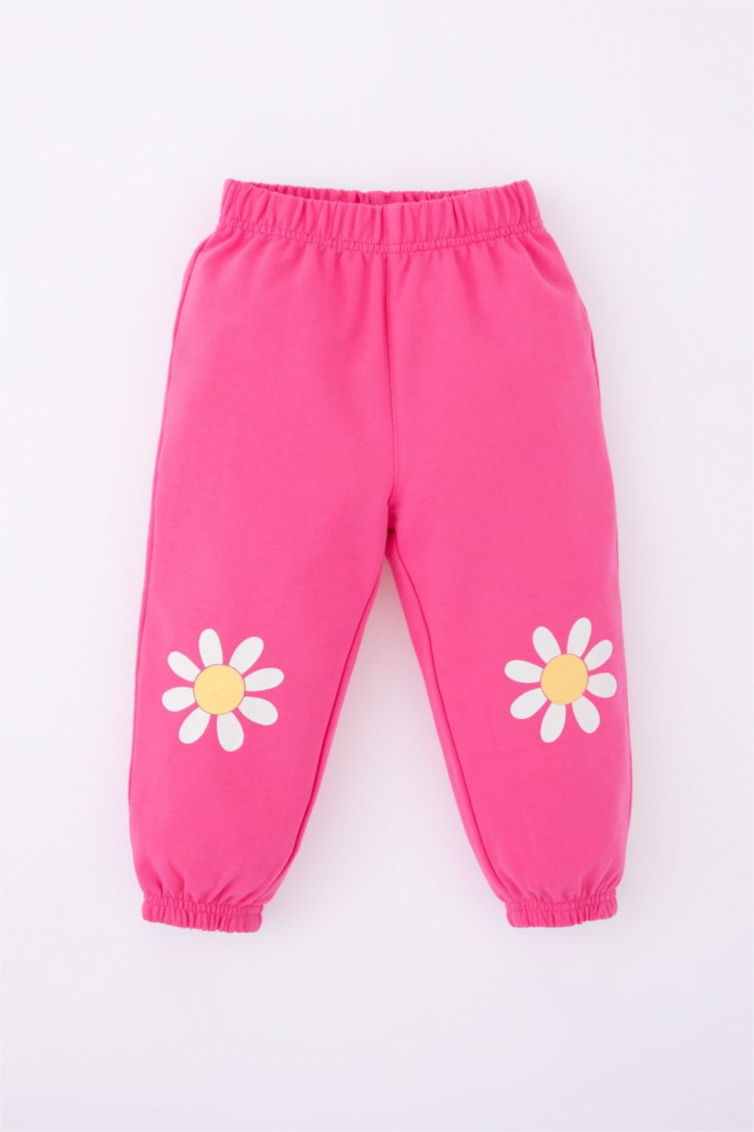 BABY GIRL Pink 2 piece Regular Fit Crew Neck Slogan Set