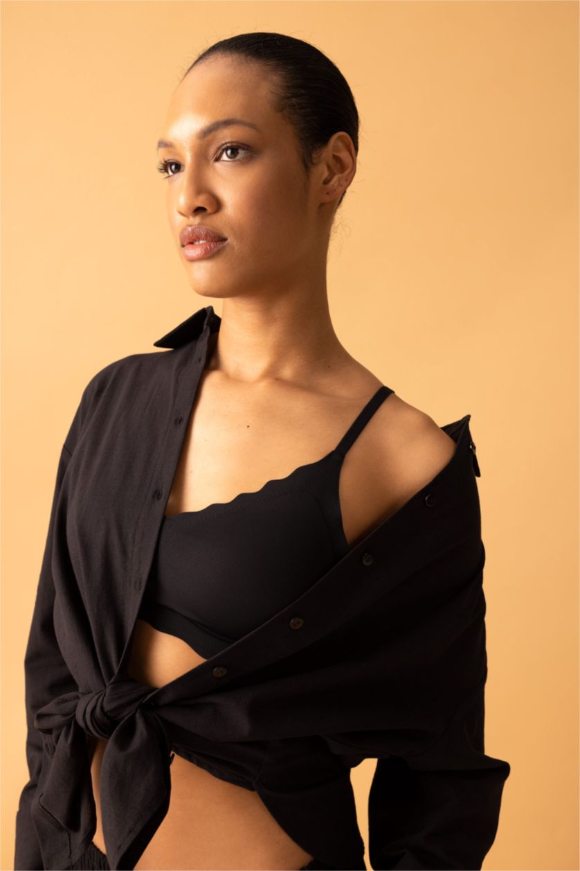 نساء أسود حمالة صدر برا ببطانة قابلة للازالة بقصة الليزر من Fall In Love