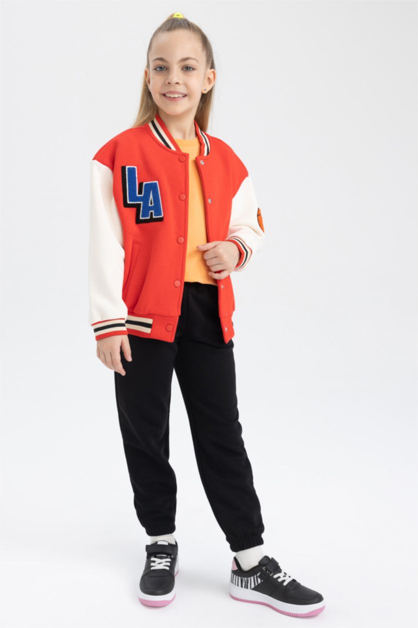 Девочки и подростки Красный Бомбер для девочек