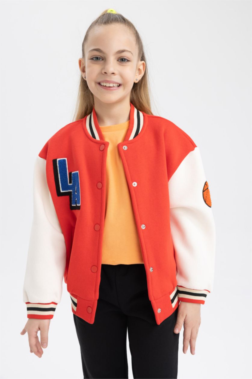 Девочки и подростки Красный Бомбер для девочек