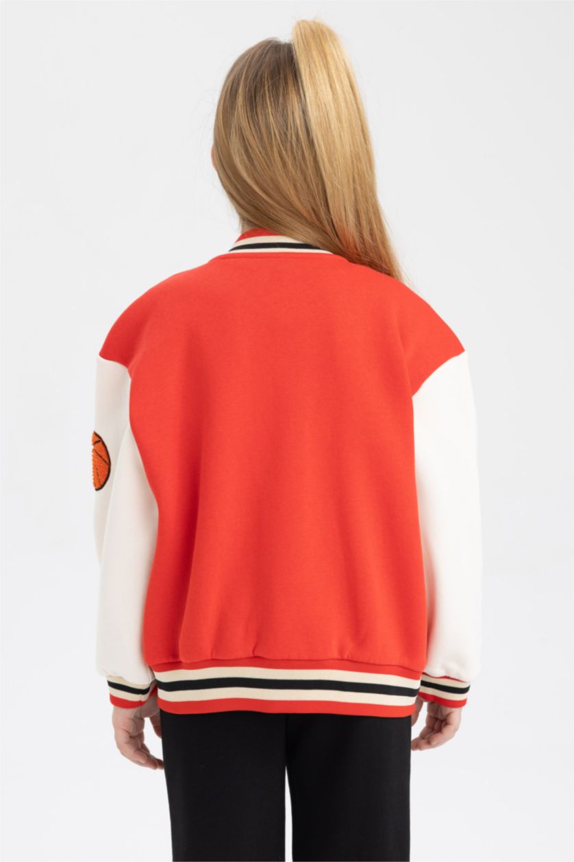 Девочки и подростки Красный Бомбер для девочек