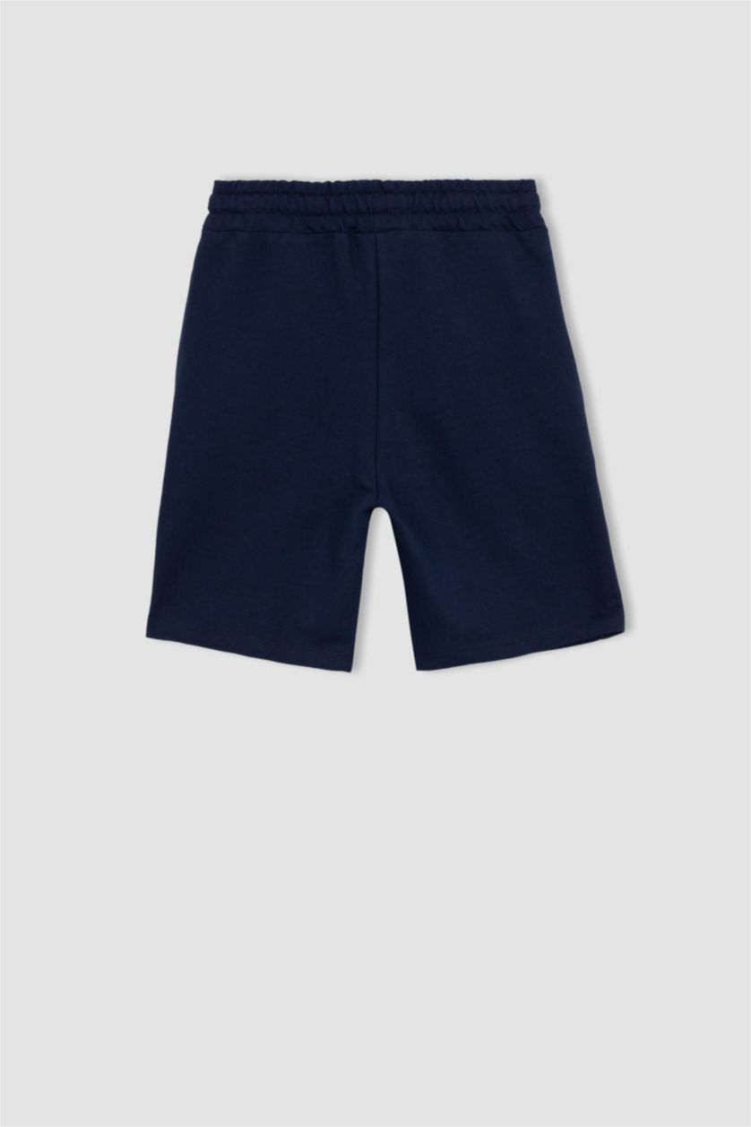 BOYS & TEENS NAVY Boy Regular Fit Sweatshirt Fabric Shorts