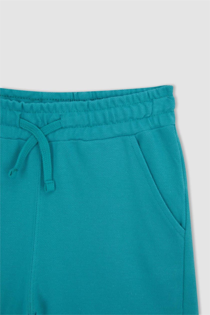 GARÇONS Vert Short Bermuda Basique en piqué pour garçon